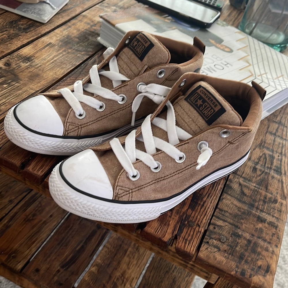 Brown Converse Mids